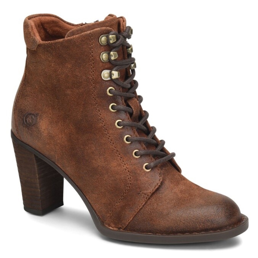 Born Gosford Lace Up Brown Bootie. Size 10.